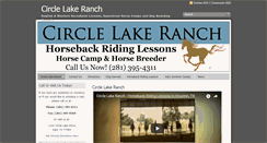 Desktop Screenshot of circlelakeranch.com